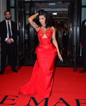 Cardi B heads to Casa Cipriani after the 2024 Met Gala in New York
